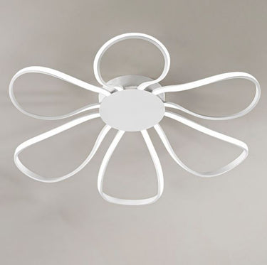 Plafoniera in metallo e alluminio verniciato bianco